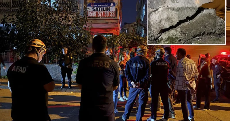 Mersin de çatlak binadan tahliye edilen yaklaşık 40 kişi misafirevine yerleşecek