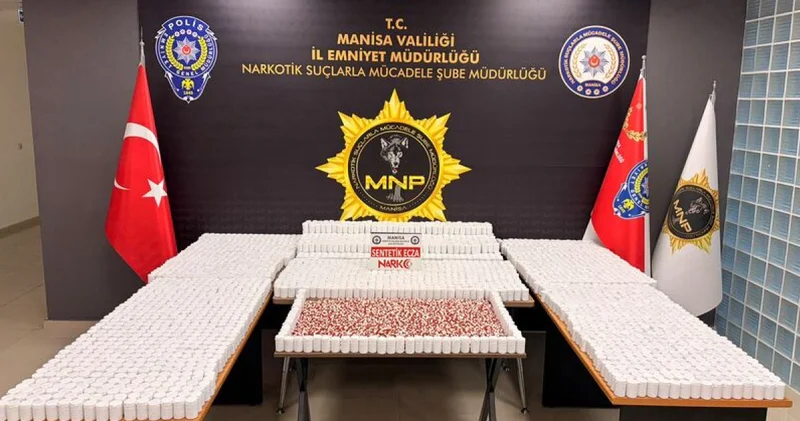 Manisa da 225 bin sentetik uyuşturucu hap ele geçirildi
