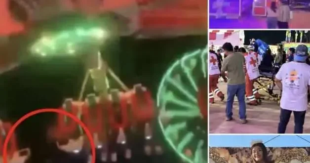 Meksika da panayır faciası: Metrelerce yüksekten yere çakıldı!