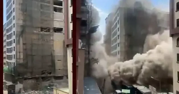 Kenya da 18 katlı bina çöktü