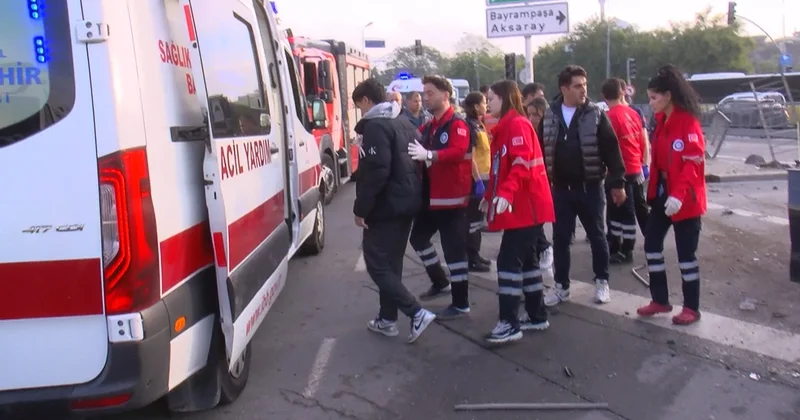 Eyüpsultan da iddiaya göre ışık arızası olan kavşakta iki araç çarpıştı, 4 kişi yaralandı