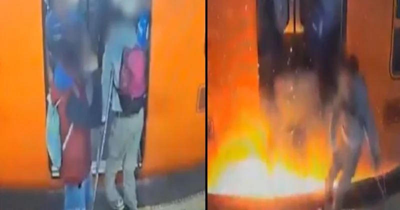 Raylara düşen koltuk değneği metroyu yaktı! Sözcü Gazetesi