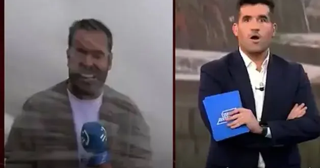 İspanya da canlı yayında dev dalga muhabiri yuttu