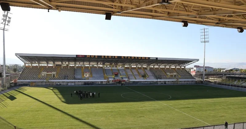 Muş Şehir Stadı ndaki çalışmalarda geri sayım!