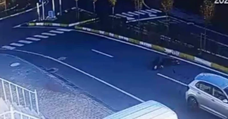 Tekirdağ da 2 öğretmene çarpan otomobilin görüntüleri çıktı, sürücü tutuklandı
