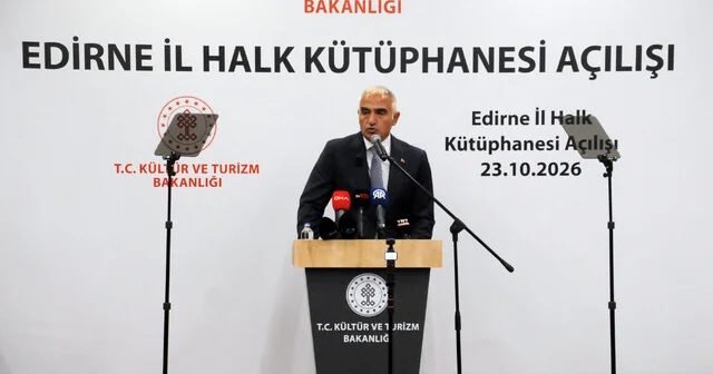 Bakan Ersoy: Kütüphaneleri çoğaltmak, toplumumuzun düşünce dünyasını zenginleştirmektir (2) Edirne Haberleri Habertürk Yerel Haberler
