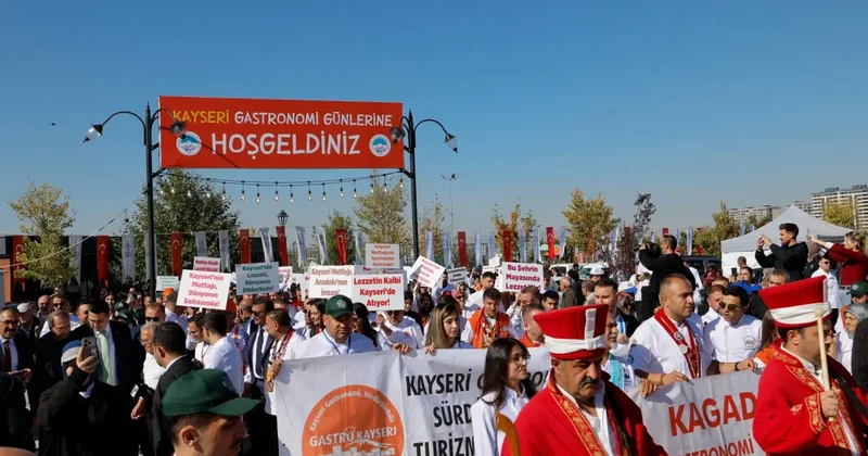 Kayseri de 4 gün sürecek lezzet şöleni kapılarını açtı