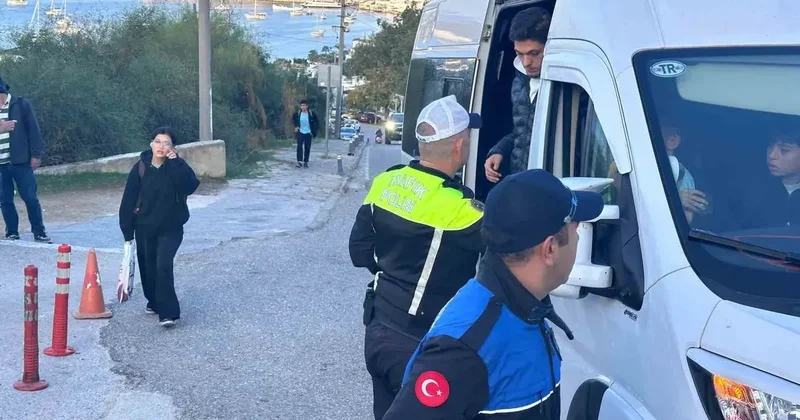 Bodrum’da okul servislerinde sıkı denetim