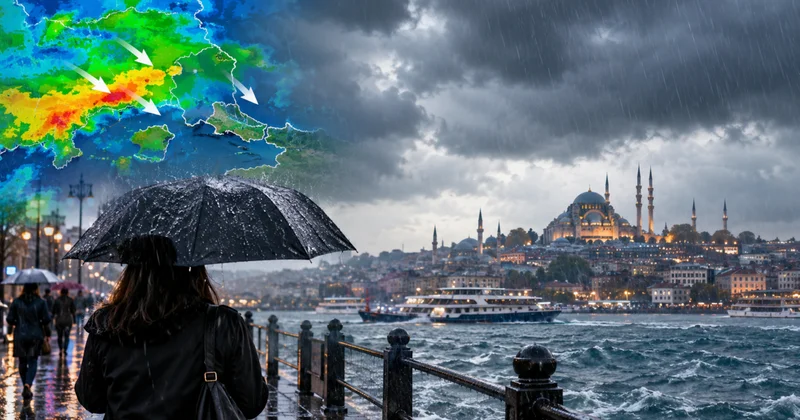 Yağmur bugün Trakya dan giriş yaptı: İstanbul u etkisi altına alacağı saat verildi Sözcü Gazetesi