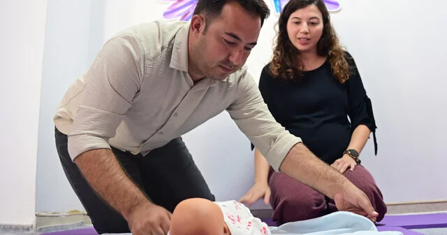 Antalya da anne ve baba adayları doğuma birlikte hazırlanıyor Antalya Haberleri Habertürk Yerel Haberler