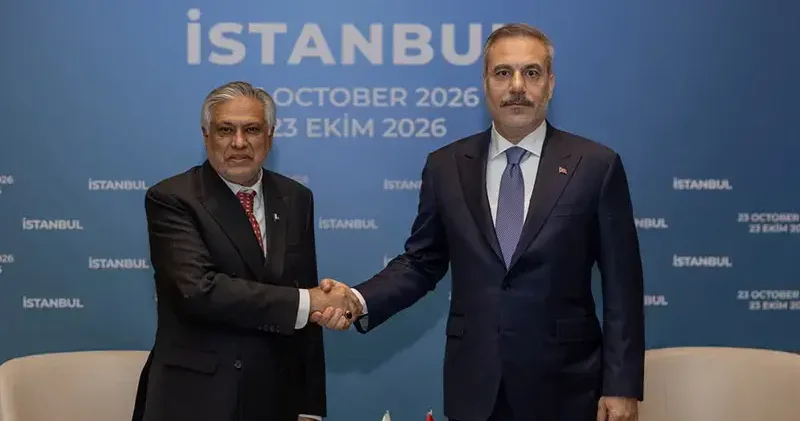 Bakan Fidan, Pakistan Dışişleri Bakanı Ishaq Dar ile bir araya geldi