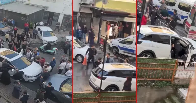 Kağıthane’de taksi şoförünün öldüğü silahlı saldırı sonrası yaşananlar kamerada