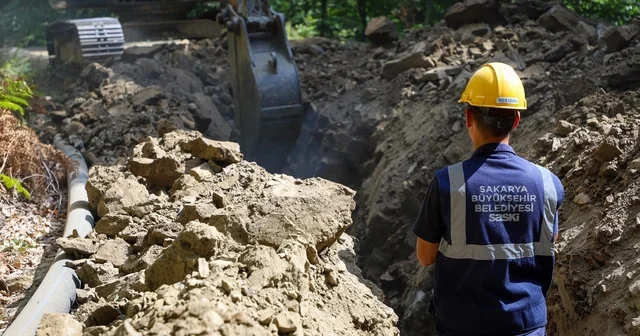 40 bin kişiye hizmet sunacak kaynaklar 5 bin metrelik yeni hat ile abonelere ulaştı Sakarya Haberleri