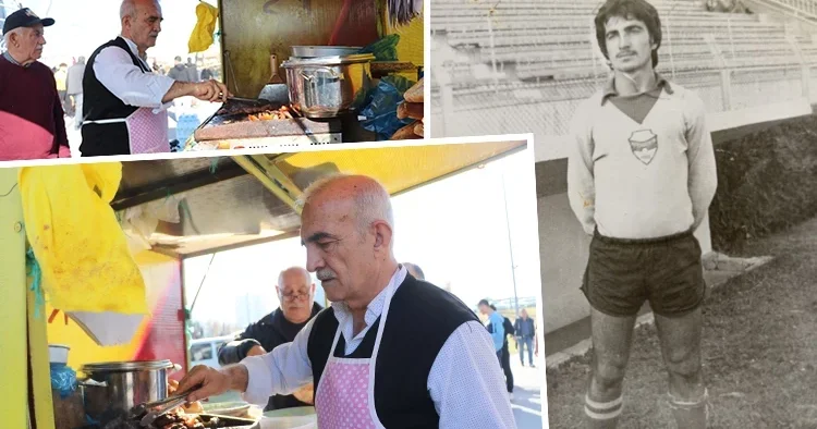 Bir dönem sahada top koşturuyordu! Şimdi maçlardan önce köfte ekmek satıyor Takımımızda oynadığını bilmiyordum