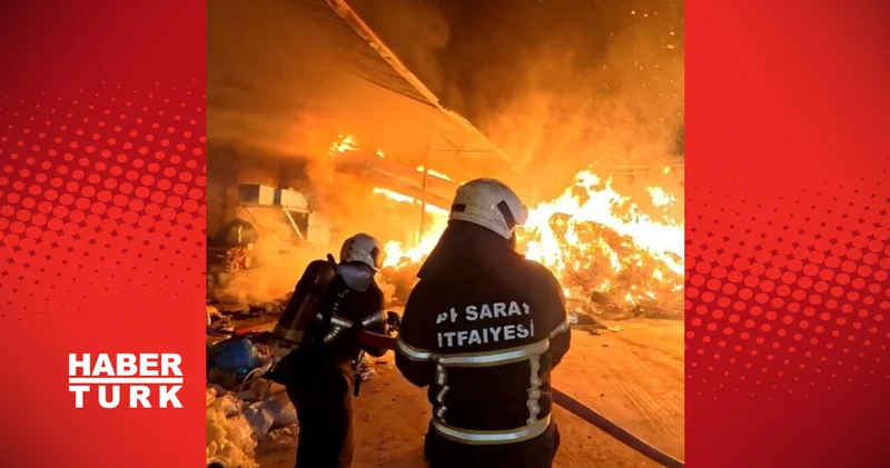 Aksaray’da geri dönüşüm tesisi alevlere teslim Son dakika haberleri