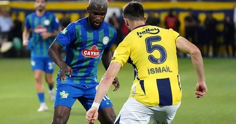 Derbi öncesi son engel! Çaykur Rizespor Fenerbahçe: Muhtemel 11 ler