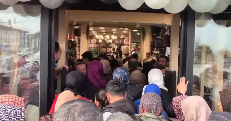 Ürünler 10 liradan satışa sunuldu! Büyük izdiham yaşandı