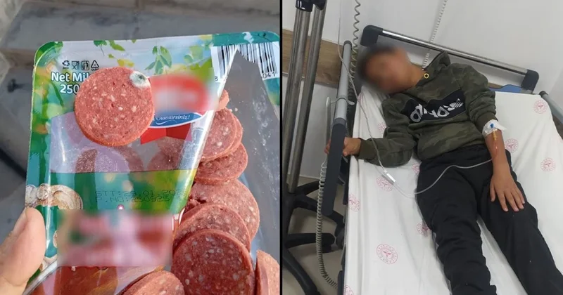 Zincir marketten aldığı sucuk paketinin içinden çıktı: Anne ve oğlu tedavi altına alındı Sözcü Gazetesi