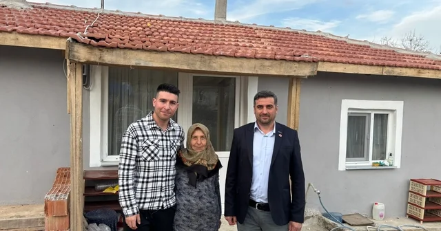 Edirne de yaşlı kadına hayırseverlerin desteğiyle ev yaptırıldı Edirne Haberleri
