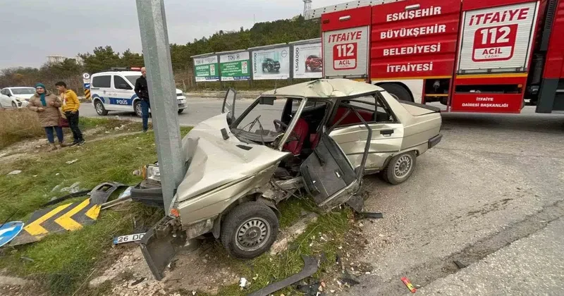 Eskişehir’de feci kaza: 2 ağır yaralı