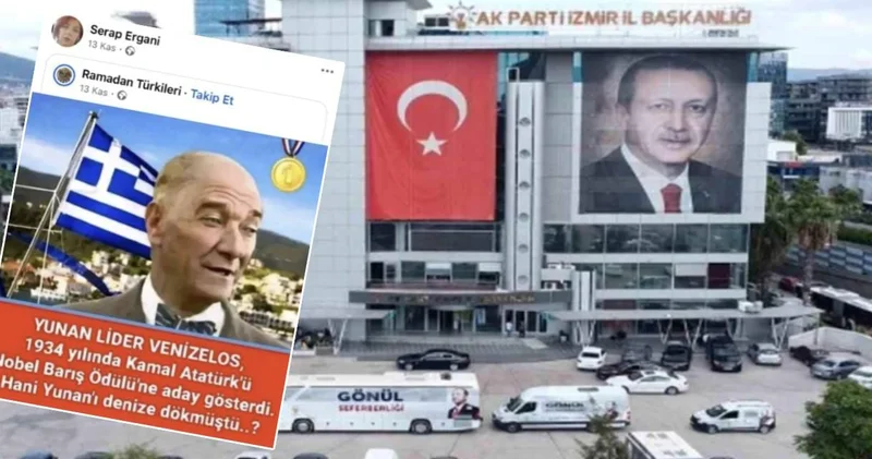 AKP Kadın Kolları ndan skandal Atatürk paylaşımı!