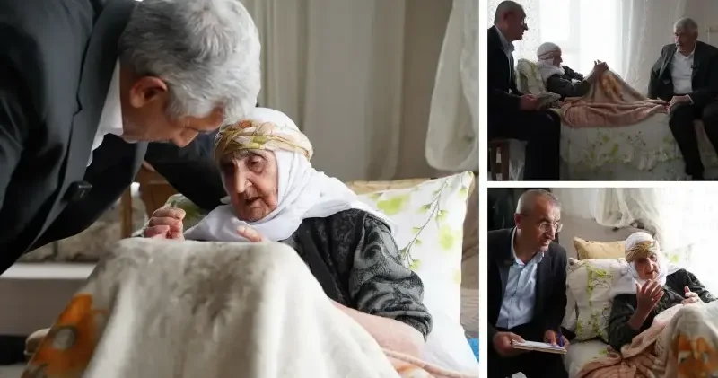 105 yaşında Adıyamanlı Hanım Orman AK Parti’ye üye oldu Politika Haberleri