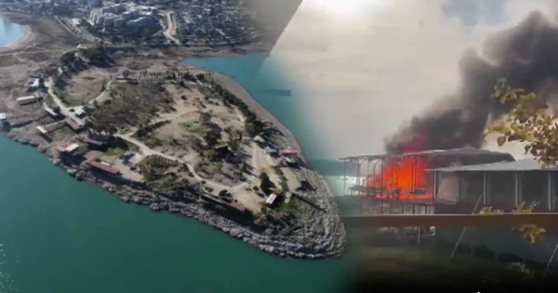 Amerikan Adası nı yangın yerine çevirdiler! Adana daki yıkımda ortalık birbirine girdi