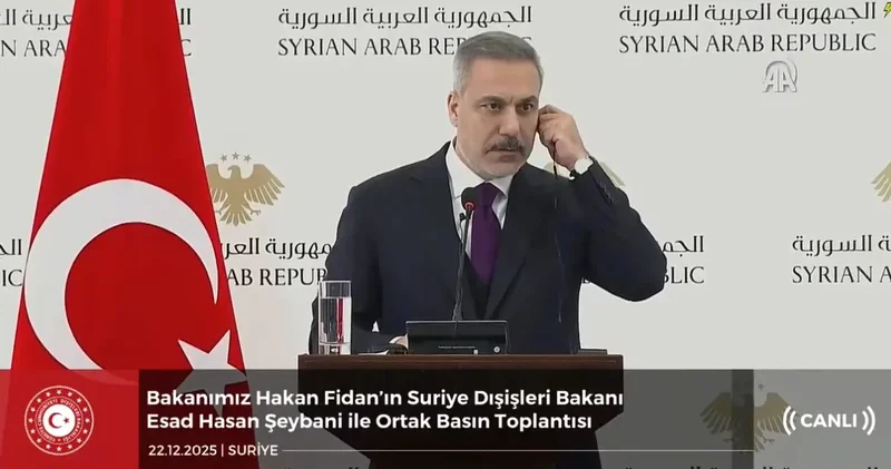 Şam’da büyük rezalet! Hakan Fidan konuşurken basın toplantısı bitirildi!