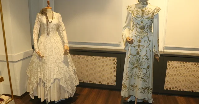 100 yıllık gelinlikler, 200 yıllık binada sergileniyor Samsun Haberleri