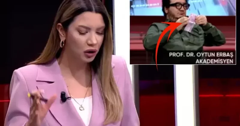 Canlı yayına damga vuran an: Cebinden çıkarıp saymaya başladı