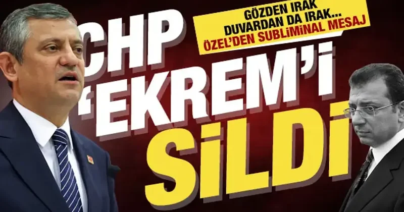 CHP, İmamoğlu’nu sildi: Cumhurbaşkanlığı Aday Ofisi’nde Özel’den ‘aday benim’ pozu