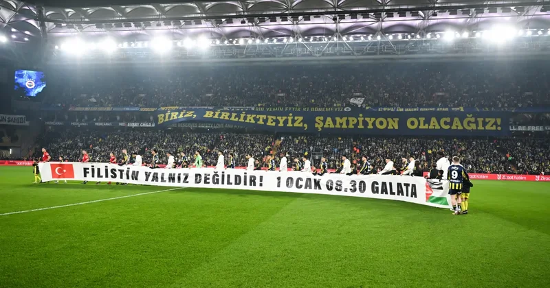 Fenerbahçe ve Beşiktaş tan Filistin için Galata Köprüsü çağrısı!