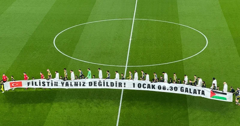 Fenerbahçe ve Beşiktaş’tan Ziraat Türkiye Kupası nda ortak Filistin çağrısı!