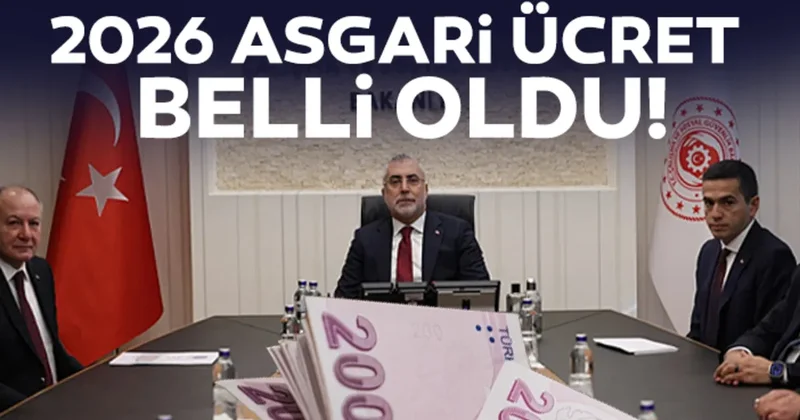 ASGARİ ÜCRET SON DAKİKA: Bakan Işıkhan açıkladı! Brüt net asgari ücret 2026 belli oldu