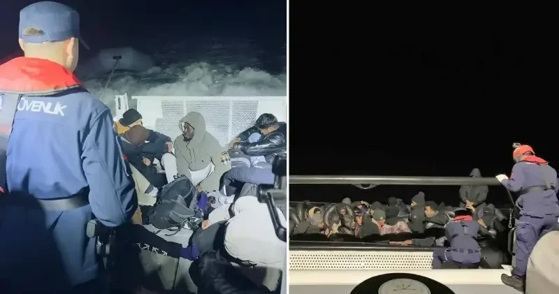 Ege’de göçmen operasyonu: 44 göçmen yakalandı 18’i kurtarıldı İzmir Haberleri