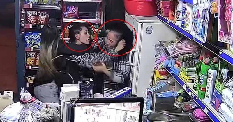 Markette gelin kayınvalide kavgası! Kamera olan biteni anbean kaydetti