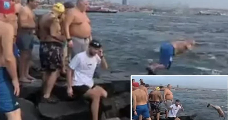 İstanbul da deniz keyfi! O anlar kamerada SON DAKİKA HABER