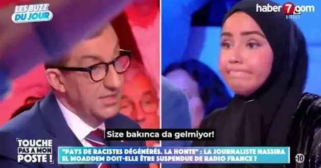 Avrupa nın İslam kini canlı yayında! Bedevi gibi giyinmişsin