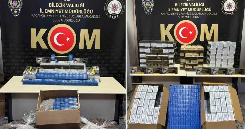 Bilecik’te kaçakçılığa darbe: Binlerce makaron ve tütün ele geçirildi Bilecik Haberleri