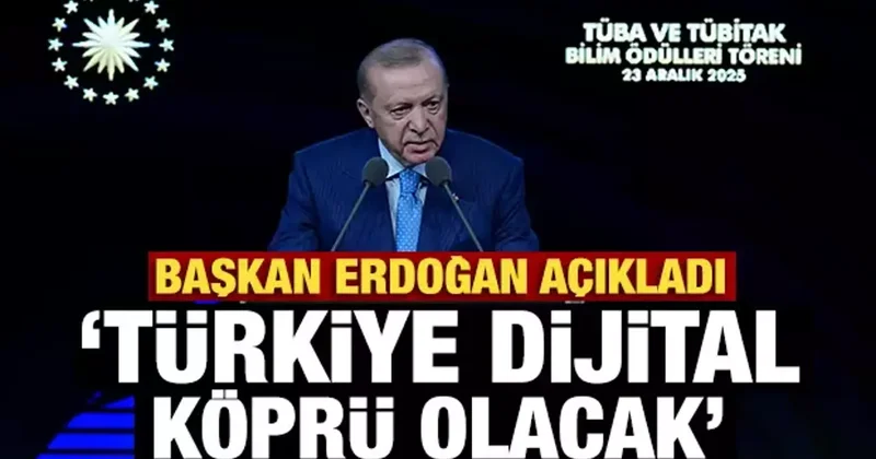 Son Dakika... Erdoğan açıkladı: Türkiye dijital köprü olacak!