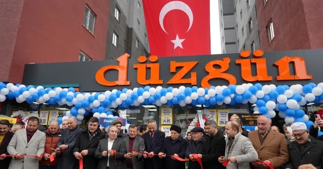Düzgün marketler 25 nci şubesini törenle açtı Erzurum Haberleri