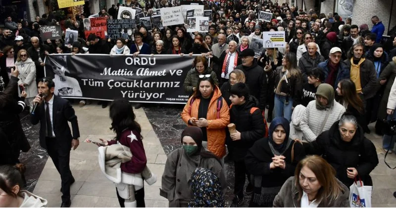 Mattia Ahmet Minguzzi için Ordu da yürüyüş düzenlendi