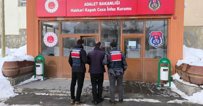 Hakkari de 9 yıl 9 ay kesinleşmiş hapis cezası bulunan hükümlü yakalandı