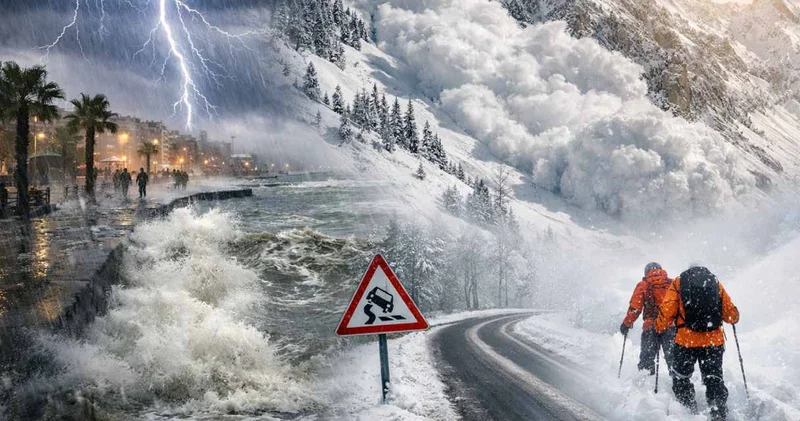 Meteoroloji tek tek saydı: Kuvvetli yağış, kar ve çığ tehlikesine karşı uyardı