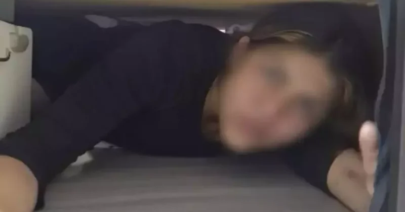 Suç makinesi kadın, baza altında yakalandı!