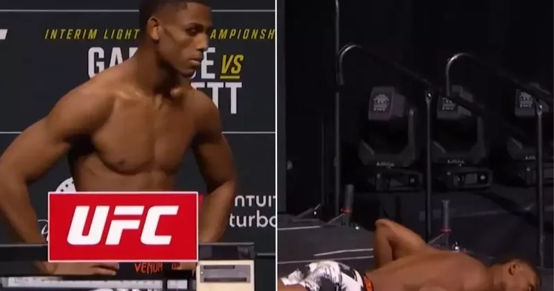 UFC sövüşçüsü Cameron Smotherman, tartı sonrası bayıldı