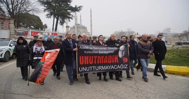 Gazeteci yazar Uğur Mumcu Edirne de anıldı Edirne Haberleri