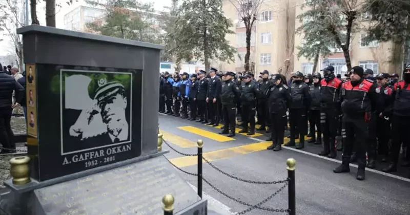 Şehit edilen Gaffar Okkan ve 5 polis memuru törenle anıldı