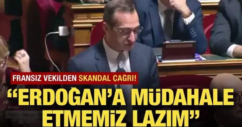 Fransız vekilden skandal çağrı: Erdoğan a müdahale etmemiz lazım