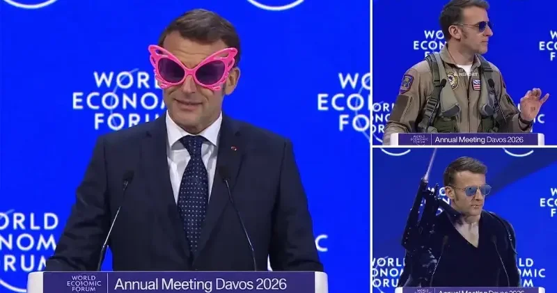 Macron un pilot gözlüğü dünyanın diline düştü: Sosyal medya bu fotoğraflarla dolu Avrupa Haberleri